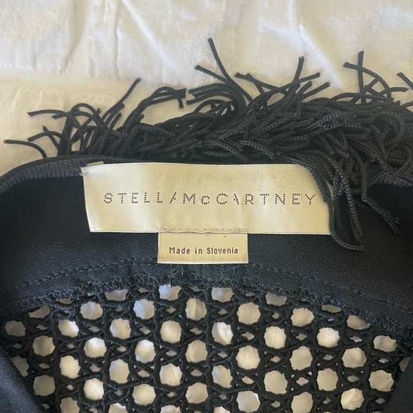 Stella McCartney Black Fringe Midi Dress - Picture 4 of 14